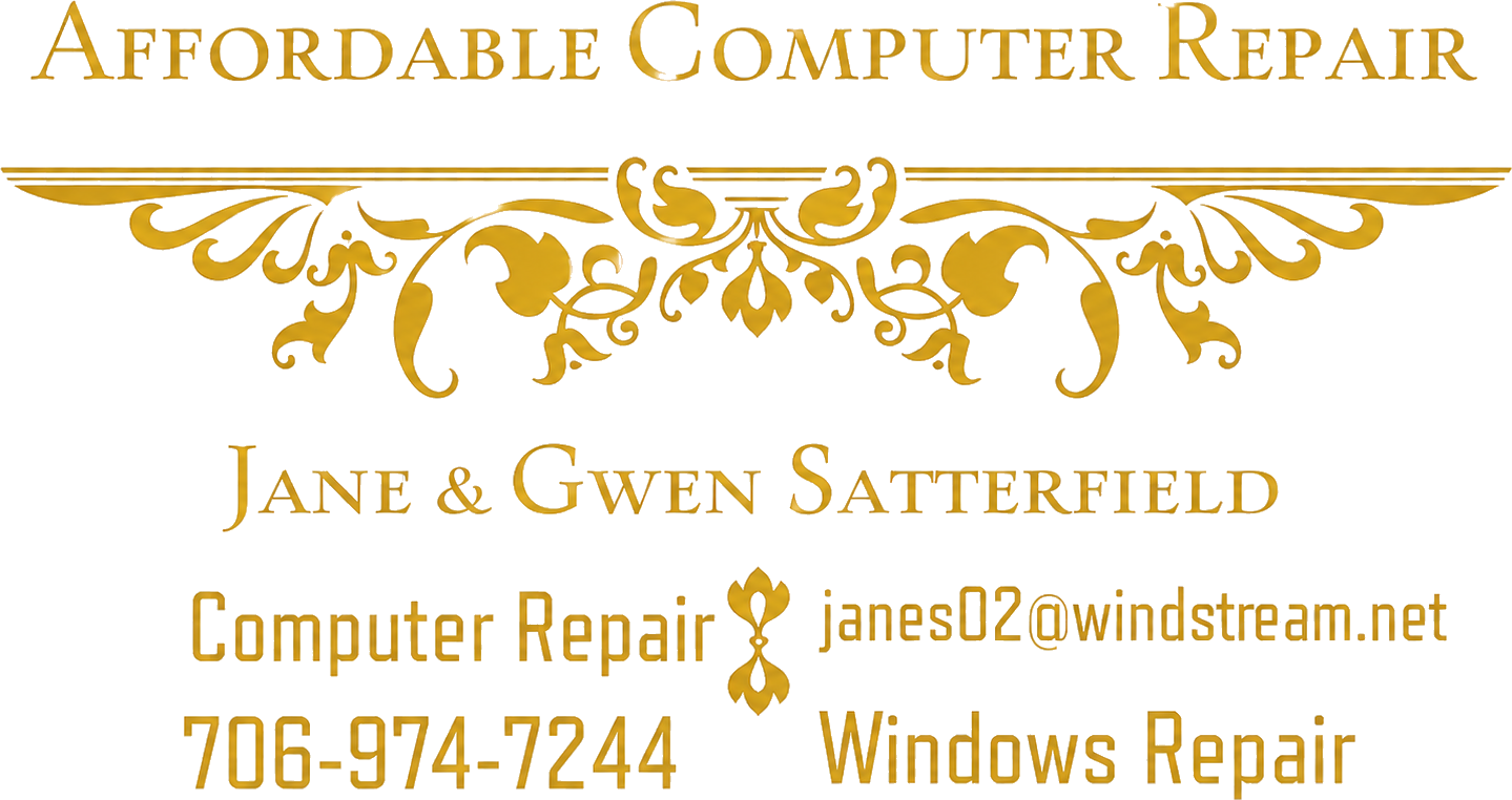 Affordable Computer Repair — Jane & Gwen Satterfield